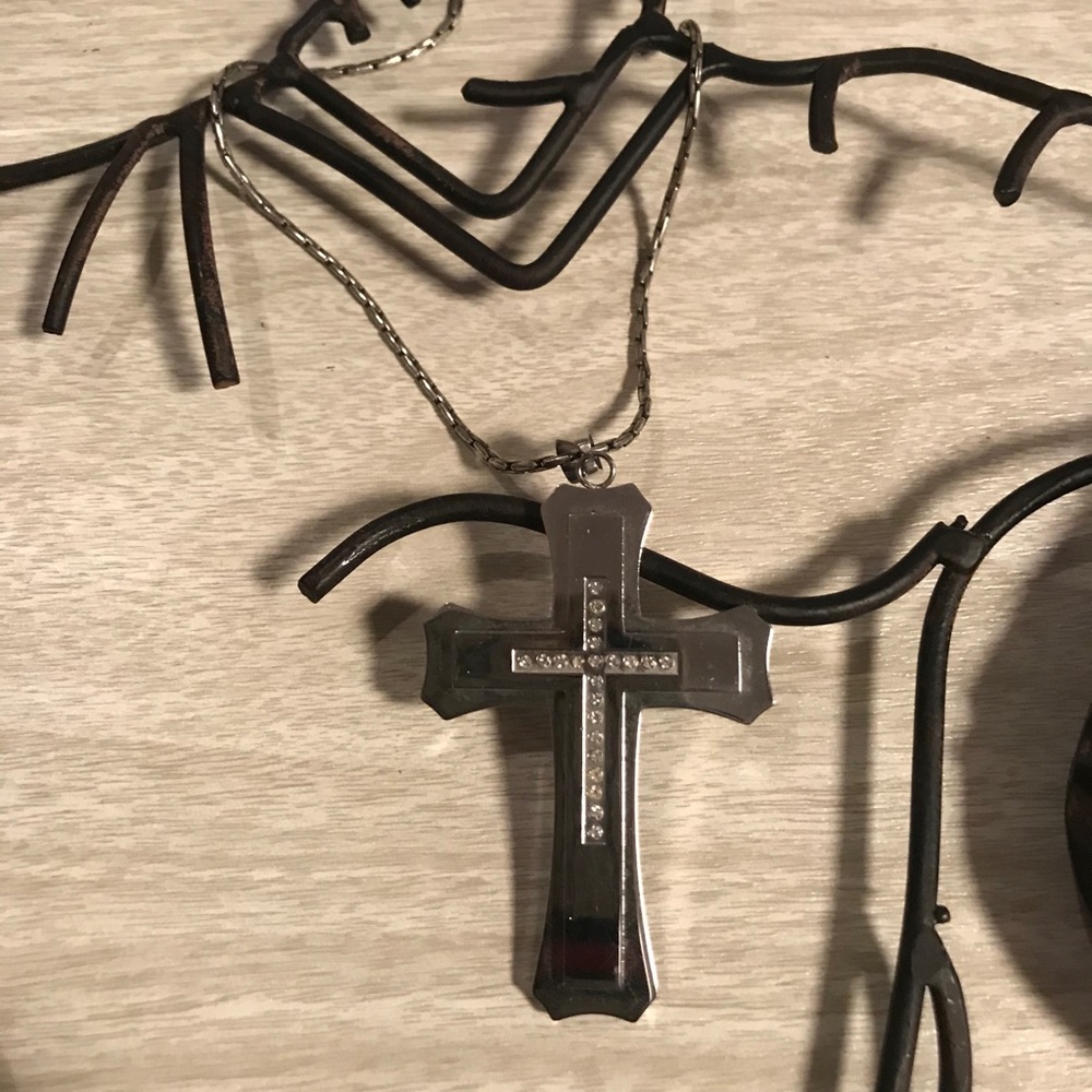 STAINLESS STEEL CROSS JEWELRY,MENS